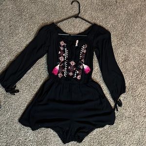 Juniors Romper w/ Pockets